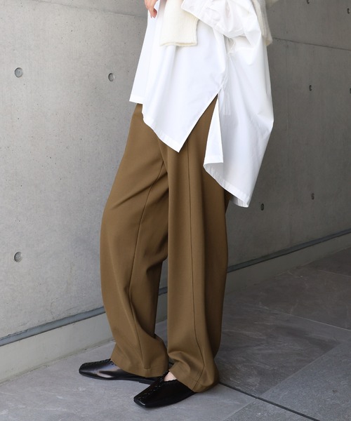 【新色追加】ポンチカーブパンツ【4サイズ展開 S/M/L/XL】(その他パンツ)|evernavy(エバーネイビー)