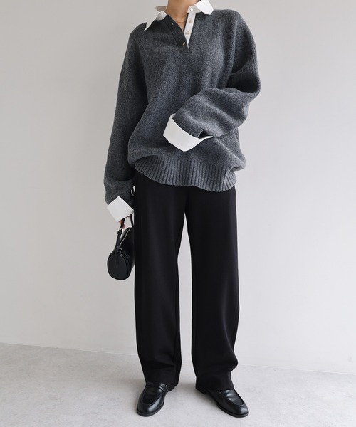 【新色追加】ポンチカーブパンツ【4サイズ展開 S/M/L/XL】(その他パンツ)|evernavy(エバーネイビー)