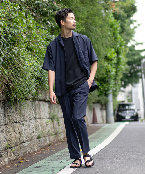 417 EDIFICE(フォーワンセブンエディフィス)の「《追加販売》【Reflax / リフラクス】オープンカラーシャツ(シャツ/ブラウス・メンズ・チャコールグレー/アイボリー/ブラウン/グリーン/ネイビー・SMALL/MEDIUM/LARGE/X-LARGE)」の10枚目の写真
