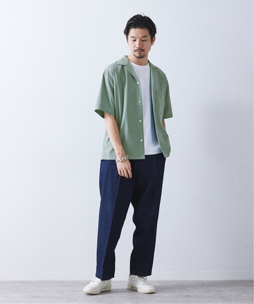417 EDIFICE(フォーワンセブンエディフィス)の「《追加販売》【Reflax / リフラクス】オープンカラーシャツ(シャツ/ブラウス・メンズ・チャコールグレー/アイボリー/ブラウン/グリーン/ネイビー・SMALL/MEDIUM/LARGE/X-LARGE)」の16枚目の写真