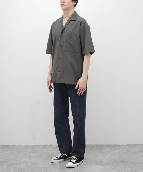417 EDIFICE(フォーワンセブンエディフィス)の「《追加販売》【Reflax / リフラクス】オープンカラーシャツ(シャツ/ブラウス・メンズ・チャコールグレー/アイボリー/ブラウン/グリーン/ネイビー・SMALL/MEDIUM/LARGE/X-LARGE)」の19枚目の写真