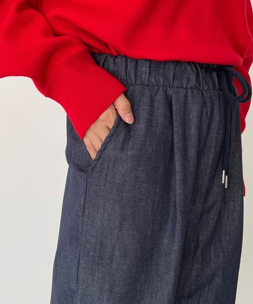 CANAL JEAN（キャナルジーン）の「【セットアップ対応】El mar　デニムタックイージーパンツ（デニムパンツ・レディース・インディゴブルー・ONE SIZE）」の12枚目の写真