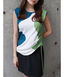 MURUA | ウェーブブロックニットトップス(ニット/セーター)