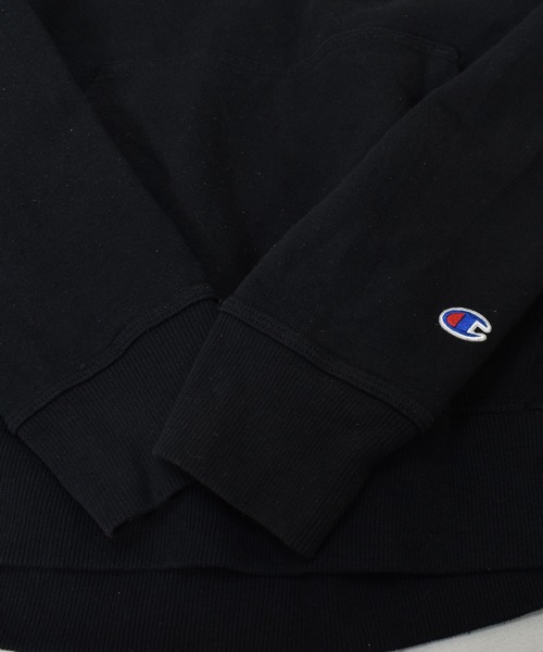 Champion(チャンピオン)の「【ヴィンテージ古着】Champion / チャンピオン ロゴ刺繍 スウェットパーカー(パーカー・メンズ・ブラック・MEDIUM)」の5枚目の写真