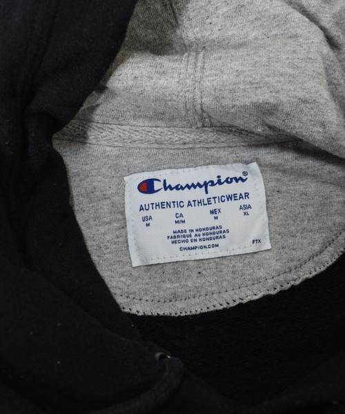 Champion(チャンピオン)の「【ヴィンテージ古着】Champion / チャンピオン ロゴ刺繍 スウェットパーカー(パーカー・メンズ・ブラック・MEDIUM)」の4枚目の写真