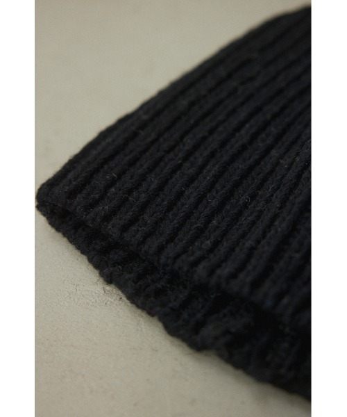 BLACK BY MOUSSY(ブラックバイマウジー)の「knit hat(ニットハット)(ニットキャップ/ビーニー・レディース・ブラック/ブルー/グレー・FREE)」の11枚目の写真