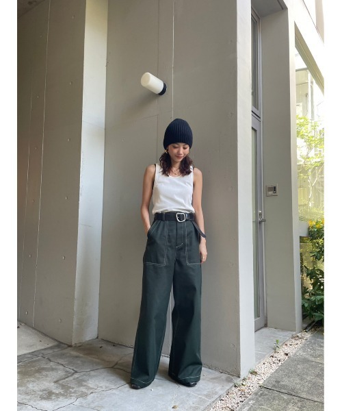 BLACK BY MOUSSY(ブラックバイマウジー)の「knit hat(ニットハット)(ニットキャップ/ビーニー・レディース・ブラック/ブルー/グレー・FREE)」の6枚目の写真