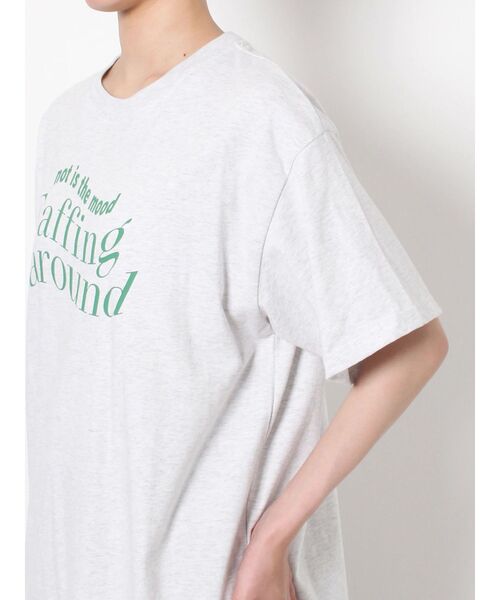 EVRIS（エヴリス）の「Faffing around BIG Tシャツ（Tシャツ/カットソー・レディース・ホワイト/グレー/ブラック・FREE）」の21枚目の写真