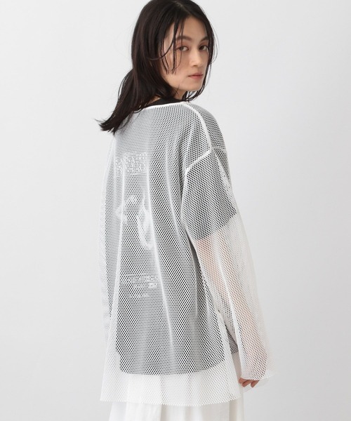 aere メッシュプルオーバー セール】メッシュプルオーバー_長袖(Tシャツ/カットソー)|A