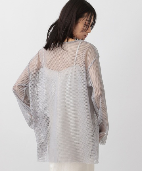 アパートバイ　レースカット_長袖 A part by（アパートバイ）の「メッシュプルオーバー_長袖（T