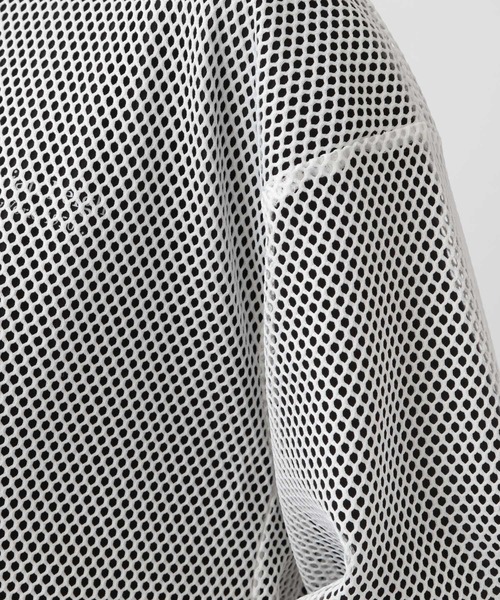 A part by（アパートバイ）の「メッシュプルオーバー_長袖（Tシャツ/カットソー・レディース・ライトグレー/オフホワイト/ブラック・FREE）」の9枚目の写真