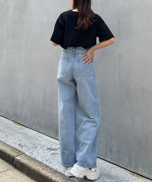 INGNI（イング）の「シンプル刺しゅうロゴTシャツ／A（Tシャツ/カットソー・レディース・ホワイト×ブラック/ブラック×ホワイト・M）」の17枚目の写真
