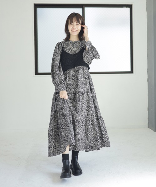 SESTO(セスト)の「厚底ニットショートブーツ(ブーツ・レディース・ブラック・M/3L/LL/L/S)」の20枚目の写真