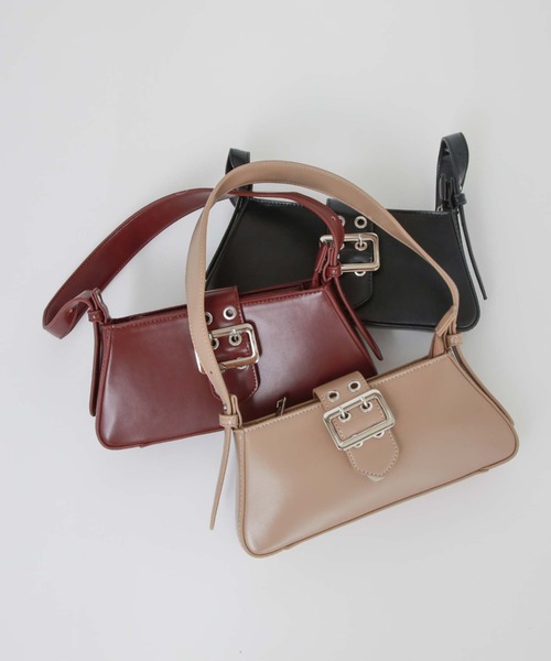 archives（アルシーヴ）の「バックルＨＯＢＯバッグ（ハンドバッグ・レディース・グレイッシュベージュ/ワイン/ブラック・FREE）」の16枚目の写真