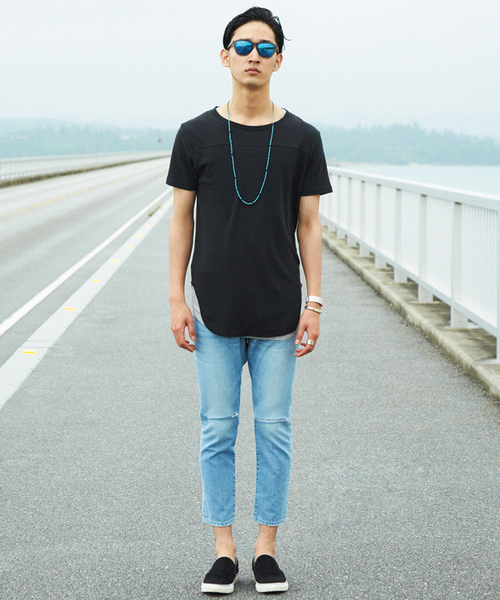 WEGO（ウィゴー）の「WEGO/ アンクルスリムデニムパンツ（デニムパンツ・メンズ・ホワイト/ライトインディゴブルー・MEDIUM/LARGE）」の18枚目の写真