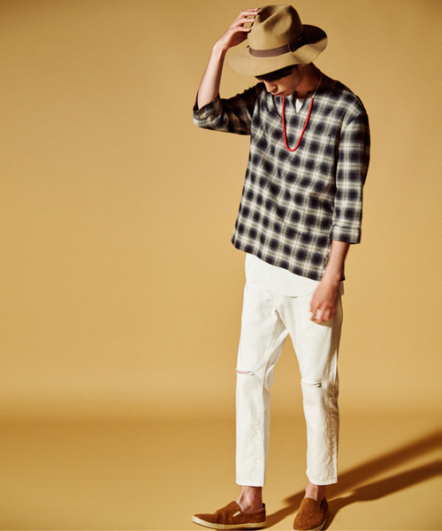 WEGO（ウィゴー）の「WEGO/ アンクルスリムデニムパンツ（デニムパンツ・メンズ・ホワイト/ライトインディゴブルー・MEDIUM/LARGE）」の20枚目の写真