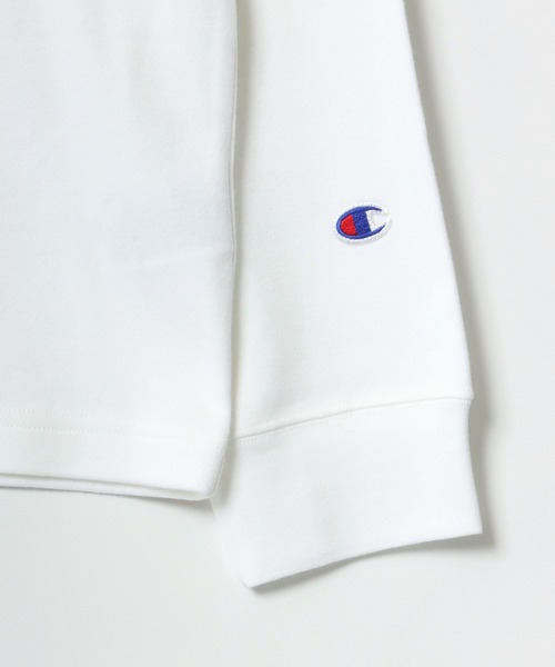 Champion(チャンピオン)の「Champion(チャンピオン)コットンスムースタートルネック無地ロンT/ロングスリーブTシャツ/長袖(Tシャツ/カットソー・メンズ・ブラック/オフホワイト/チャコールグレー・M/L/XL)」の7枚目の写真