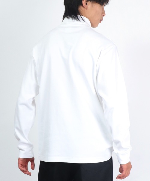 Champion(チャンピオン)の「Champion(チャンピオン)コットンスムースタートルネック無地ロンT/ロングスリーブTシャツ/長袖(Tシャツ/カットソー・メンズ・ブラック/オフホワイト/チャコールグレー・M/L/XL)」の10枚目の写真