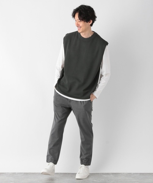 GLOBAL WORK(グローバルワーク)の「ニットベストレイヤード/長袖/178535(ベスト・メンズ・チャコールグレー/ネイビー/ライトブルー・SMALL/LARGE/MEDIUM)」の5枚目の写真