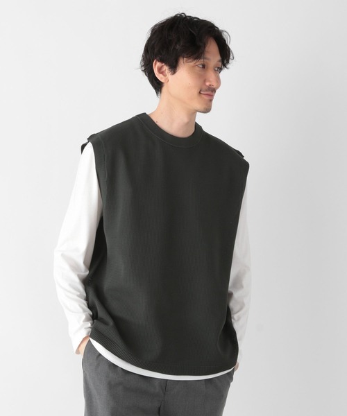 GLOBAL WORK(グローバルワーク)の「ニットベストレイヤード/長袖/178535(ベスト・メンズ・チャコールグレー/ネイビー/ライトブルー・SMALL/LARGE/MEDIUM)」の7枚目の写真