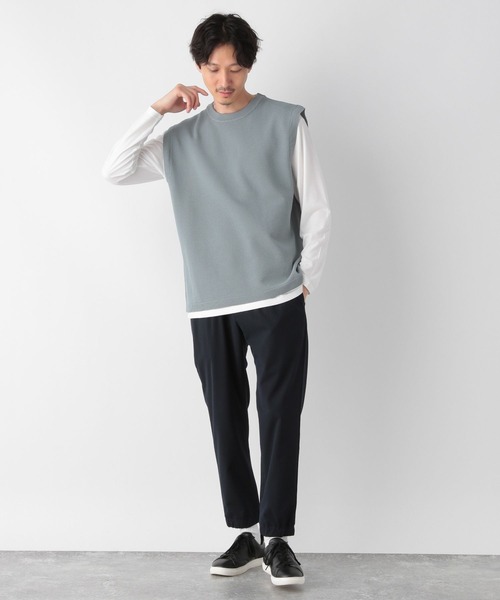 GLOBAL WORK(グローバルワーク)の「ニットベストレイヤード/長袖/178535(ベスト・メンズ・チャコールグレー/ネイビー/ライトブルー・SMALL/LARGE/MEDIUM)」の8枚目の写真