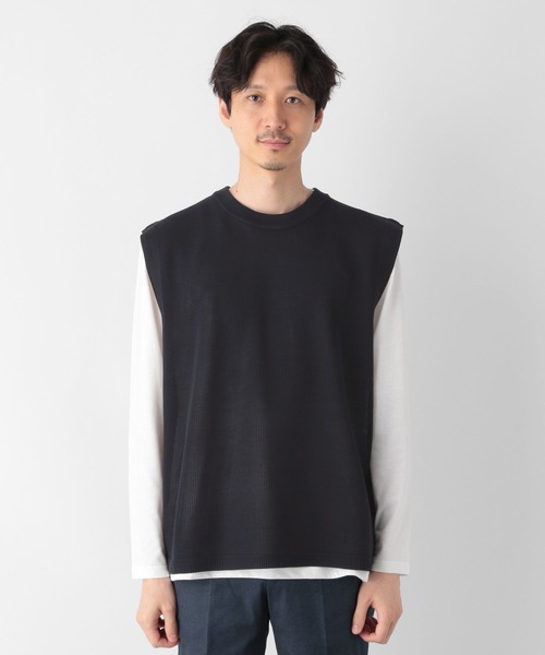 GLOBAL WORK(グローバルワーク)の「ニットベストレイヤード/長袖/178535(ベスト・メンズ・チャコールグレー/ネイビー/ライトブルー・SMALL/LARGE/MEDIUM)」の14枚目の写真