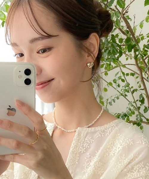 flower(フラワー)の「ハートピアス(ピアス(片耳用)・レディース・シルバー/ゴールド・FREE)」の13枚目の写真