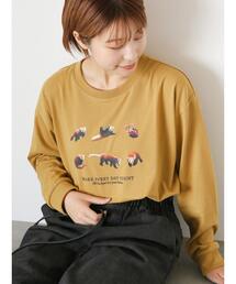 ehka sopo | レッサーパンダプリントロンT(Tシャツ/カットソー)