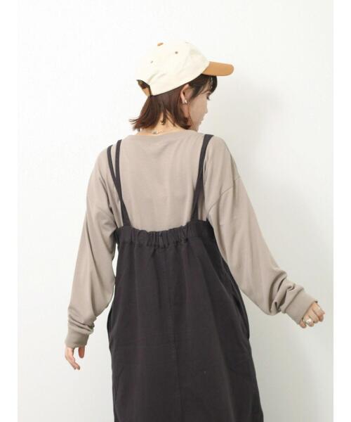 ehka sopo（エヘカソポ）の「レッサーパンダプリントロンT（Tシャツ/カットソー・レディース・グレー/マスタード/オフホワイト・F）」の19枚目の写真