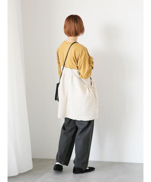 ehka sopo（エヘカソポ）の「レッサーパンダプリントロンT（Tシャツ/カットソー・レディース・グレー/マスタード/オフホワイト・F）」の21枚目の写真