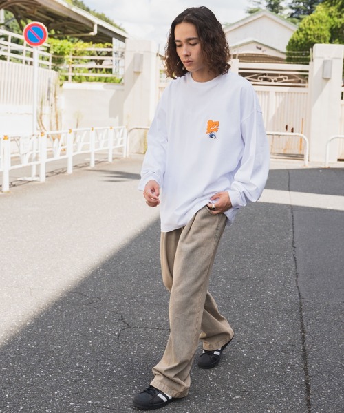 BEN DAVIS（ベンデイビス）の「∴WEGO/別注ベンデイビスバックモチーフロゴロンT（Tシャツ/カットソー・メンズ・ホワイト系その他/ブラック/ホワイト/ブラック系その他/スミクロ・LARGE/MEDIUM）」の6枚目の写真