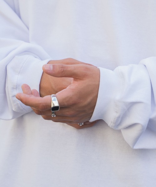 BEN DAVIS（ベンデイビス）の「∴WEGO/別注ベンデイビスバックモチーフロゴロンT（Tシャツ/カットソー・メンズ・ホワイト系その他/ブラック/ホワイト/ブラック系その他/スミクロ・LARGE/MEDIUM）」の12枚目の写真