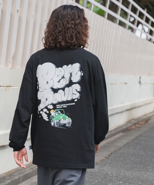 BEN DAVIS（ベンデイビス）の「∴WEGO/別注ベンデイビスバックモチーフロゴロンT（Tシャツ/カットソー・メンズ・ホワイト系その他/ブラック/ホワイト/ブラック系その他/スミクロ・LARGE/MEDIUM）」の20枚目の写真