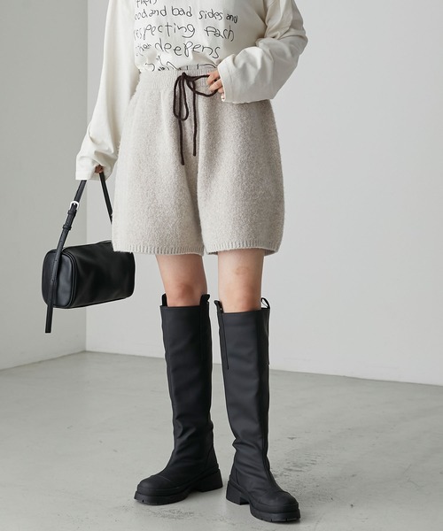 forksy.（フォルクシー）の「【forksy.】ハンドステッチニットショートパンツ（その他パンツ・レディース・アイボリー/グリーン/ブラック/グレー・FREE）」の17枚目の写真