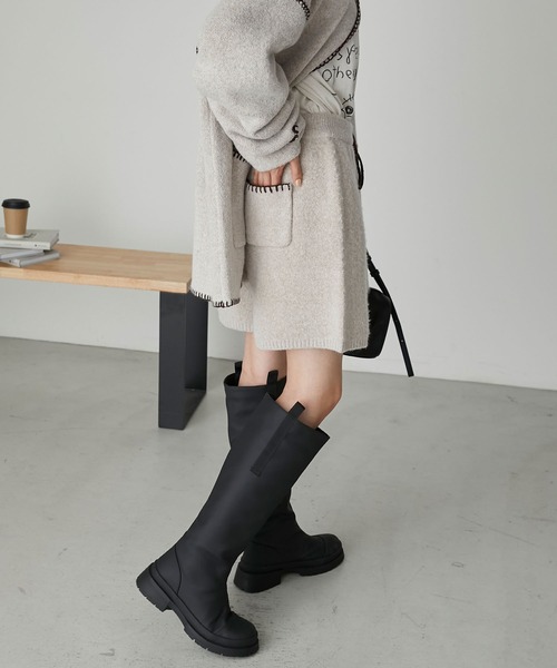 forksy.（フォルクシー）の「【forksy.】ハンドステッチニットショートパンツ（その他パンツ・レディース・アイボリー/グリーン/ブラック/グレー・FREE）」の22枚目の写真