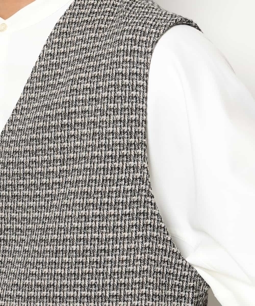 a.v.v（アーヴェヴェ）の「ワンサイズツイードベスト（ベスト・メンズ・ベージュ・53）」の15枚目の写真