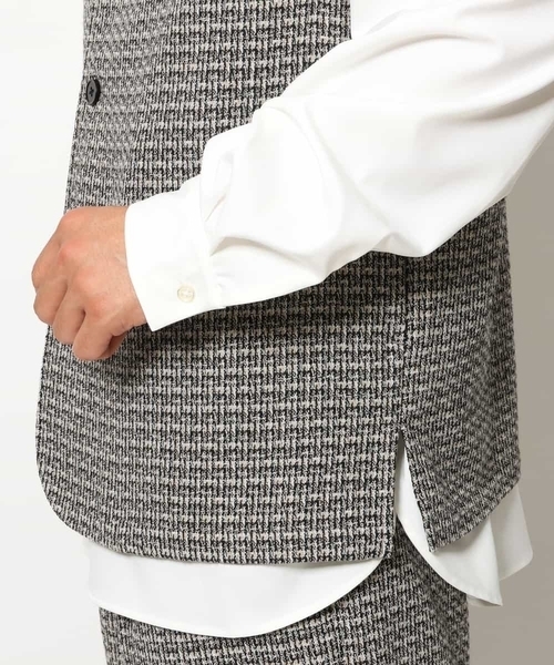 a.v.v（アーヴェヴェ）の「ワンサイズツイードベスト（ベスト・メンズ・ベージュ・53）」の16枚目の写真