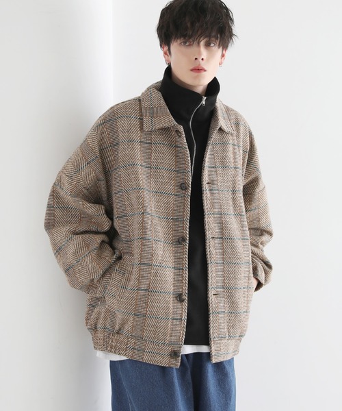 Buyer's Select/ビッグシルエットツイードコーチジャケット（ブルゾン