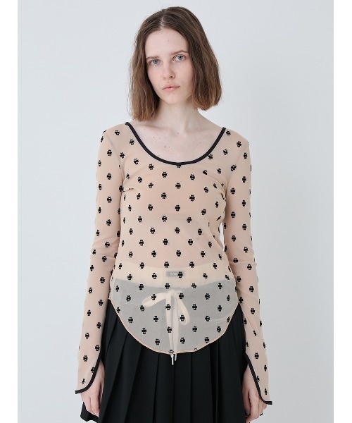 SWAN LAKE U-NECK TOP/スワンレイク Uネックトップ（Tシャツ