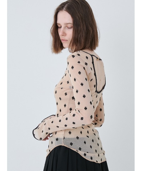 未使用●SORIN SWAN LAKE U-NECK TOPベージュ● SWAN LAKE U-NECK TOP/スワンレイク Uネックトップ（Tシャツ