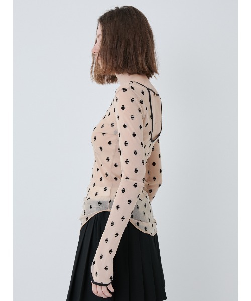 美品★SORIN★SWAN LAKE U-NECK TOP★シースルー★トップス SWAN LAKE U-NECK TOP（Tシャツ/カットソー）｜SORIN（ソリン