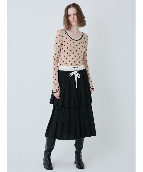 【Sorin】ソリン　 SWAN LAKE U-NECK TOP SWAN LAKE U-NECK TOP/スワンレイク Uネックトップ（Tシャツ