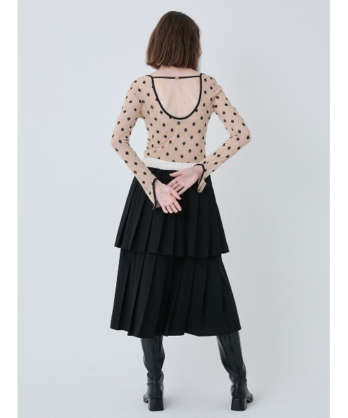 SWAN LAKE U-NECK TOP/スワンレイク Uネックトップ（Tシャツ