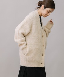 Munich | ブークレーヤーンブラッシュニットVネックカーディガン(カーディガン/ボレロ)