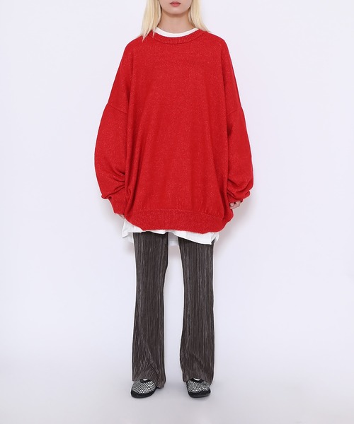 PUNYUS（プニュズ）の「クリスタルプリーツフレアパンツ（その他パンツ・レディース・ダークグリーン/ダークグレー/ブラック・1/4/3/2）」の16枚目の写真