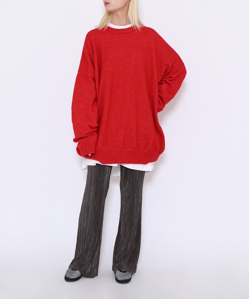 PUNYUS（プニュズ）の「クリスタルプリーツフレアパンツ（その他パンツ・レディース・ダークグリーン/ダークグレー/ブラック・1/4/3/2）」の17枚目の写真