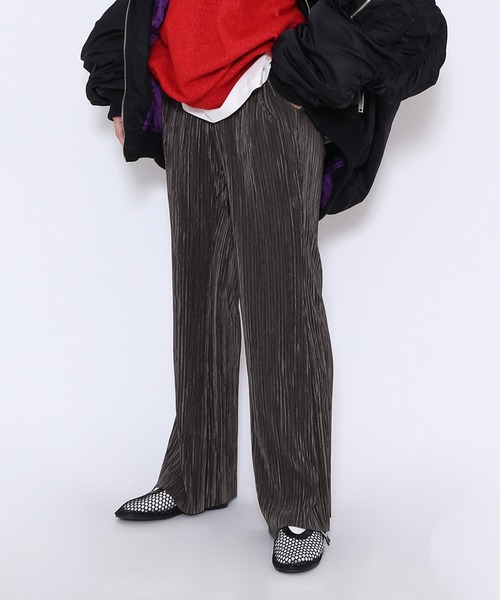 PUNYUS（プニュズ）の「クリスタルプリーツフレアパンツ（その他パンツ