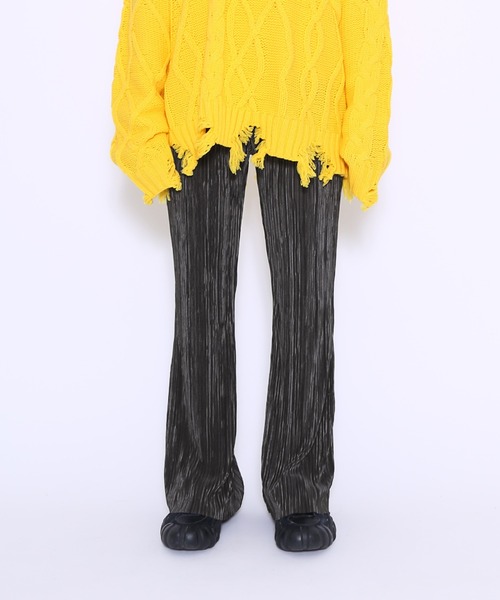 PUNYUS（プニュズ）の「クリスタルプリーツフレアパンツ（その他パンツ