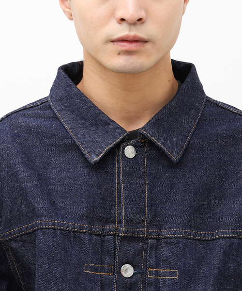 ジャケット・アウター ANACHRONORM / CONTEXT DENIM JACKET AN332-R CHEAK COMBI DENIM JACKET INDIGO(REMAKE) – ANACHRONORM