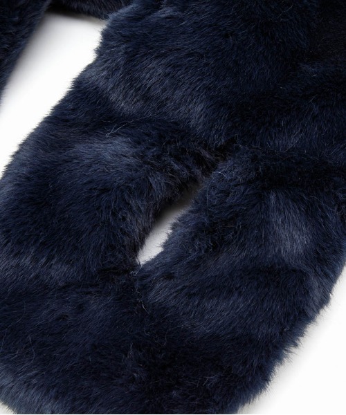 Casselini（キャセリーニ）の「Casselini(キャセリーニ)モチーフファーティペット（マフラー・レディース・ネイビー/ベージュ/ピンク/ブラウン/ミント/ブルー・FREE）」の15枚目の写真